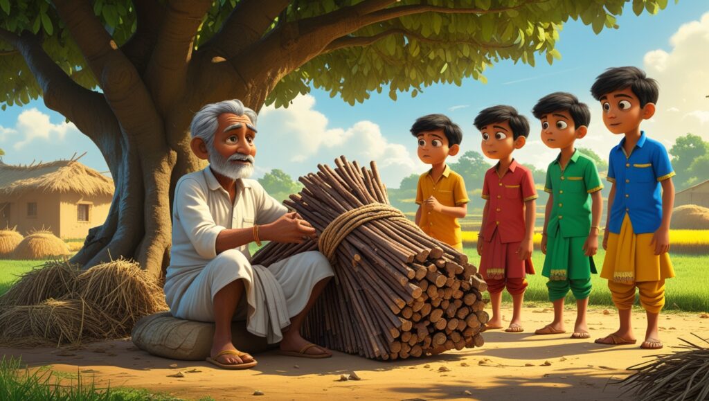 The Bundle of Sticks best short moral story 