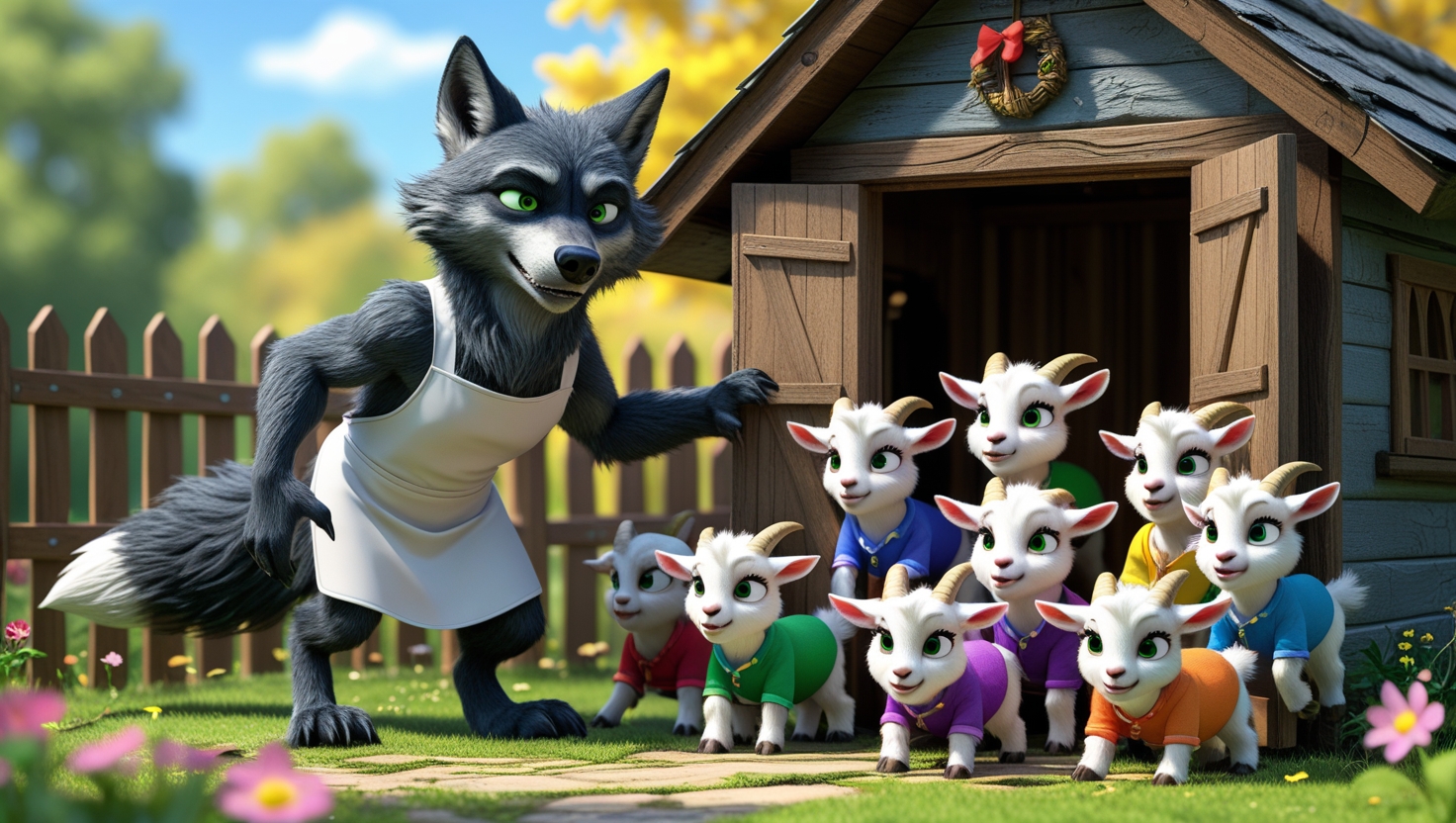 The Wolf and the Seven Goats