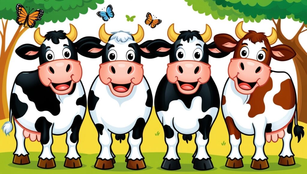 The Lion and The Cows