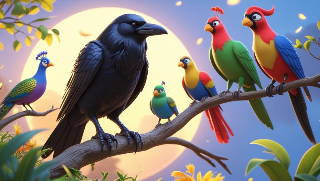 How the Crow Got Its Black Color