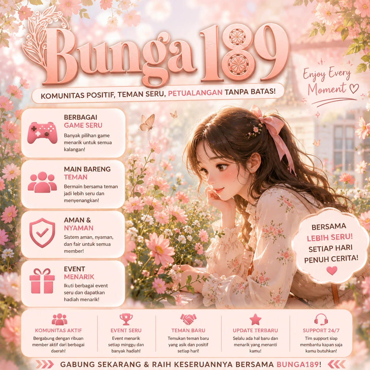 Banner BUNGA189 Official
